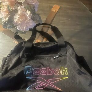 Reebok Black Backpack with Colorful Logo